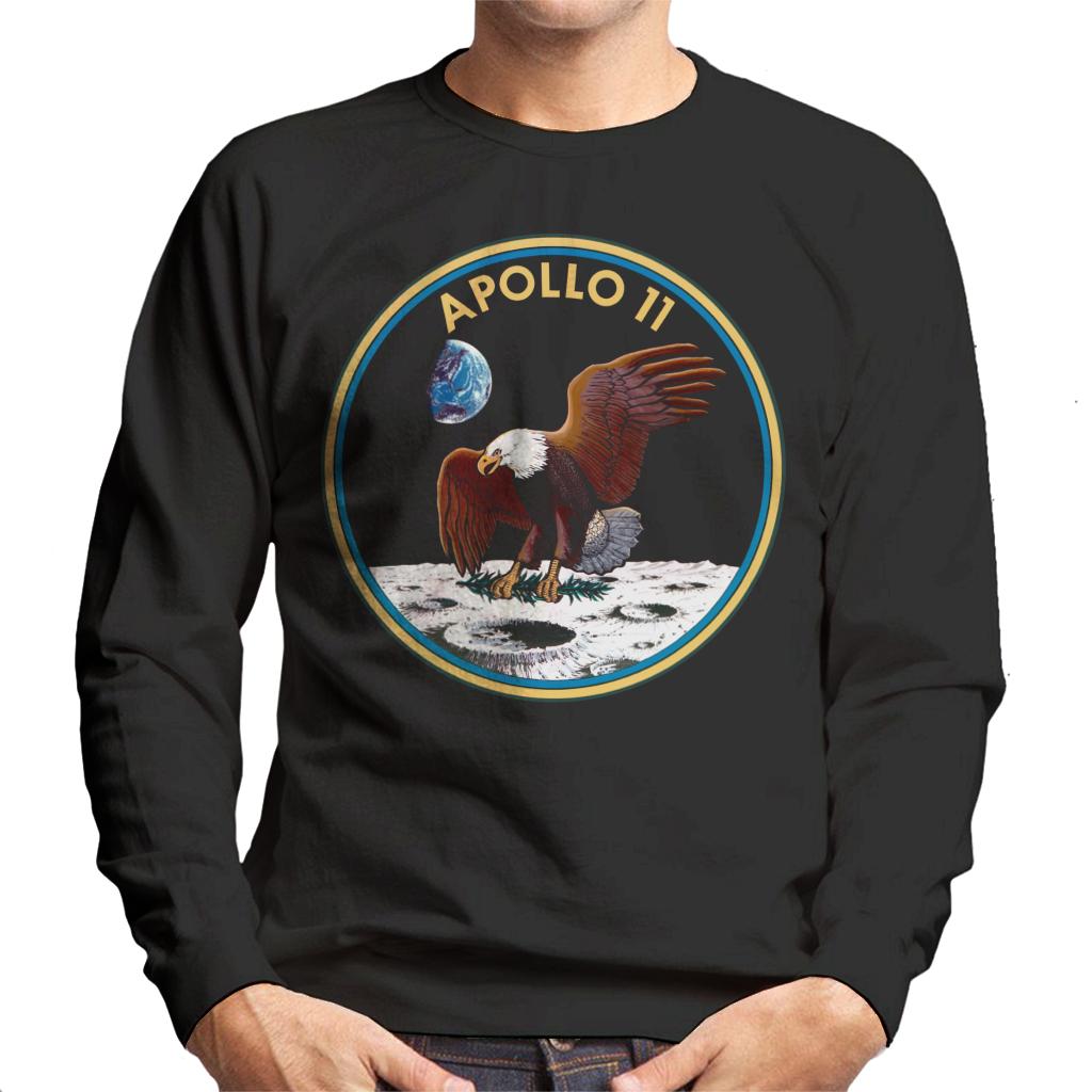 NASA Apollo 11 Mission Badge Men's Sweatshirt-ALL + EVERY