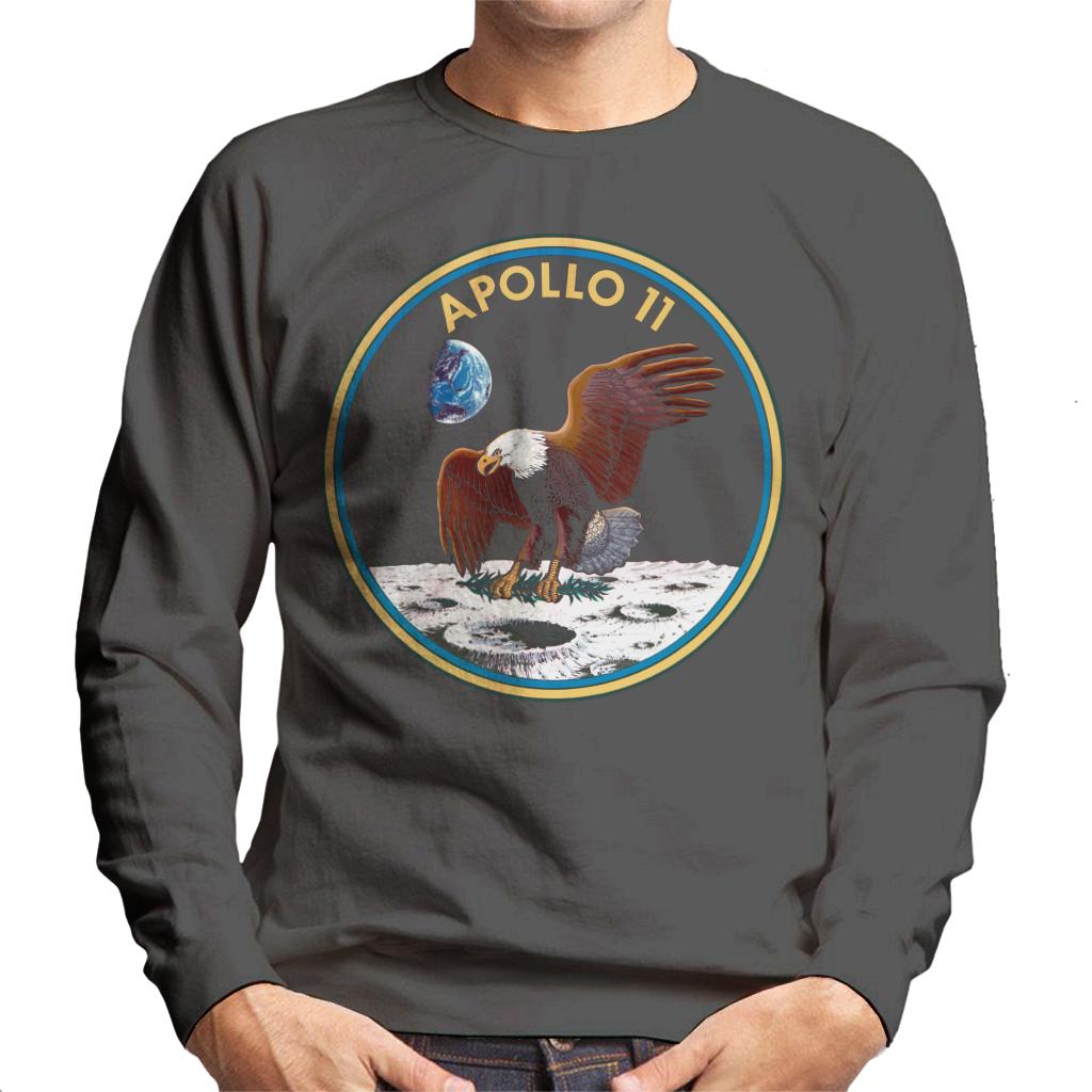 NASA Apollo 11 Mission Badge Men's Sweatshirt-ALL + EVERY