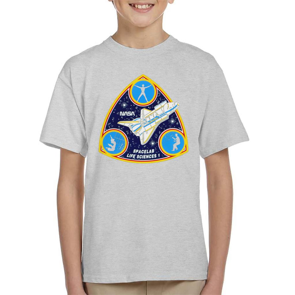 NASA Spacelab Life Sciences 1 Mission Badge Kids T-Shirt-ALL + EVERY