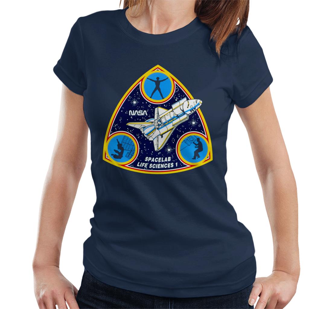 NASA Spacelab Life Sciences 1 Mission Badge Women's T-Shirt-ALL + EVERY