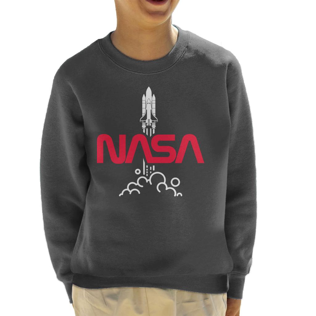 NASA Shuttle Launch Logo Kid's Sweatshirt-ALL + EVERY