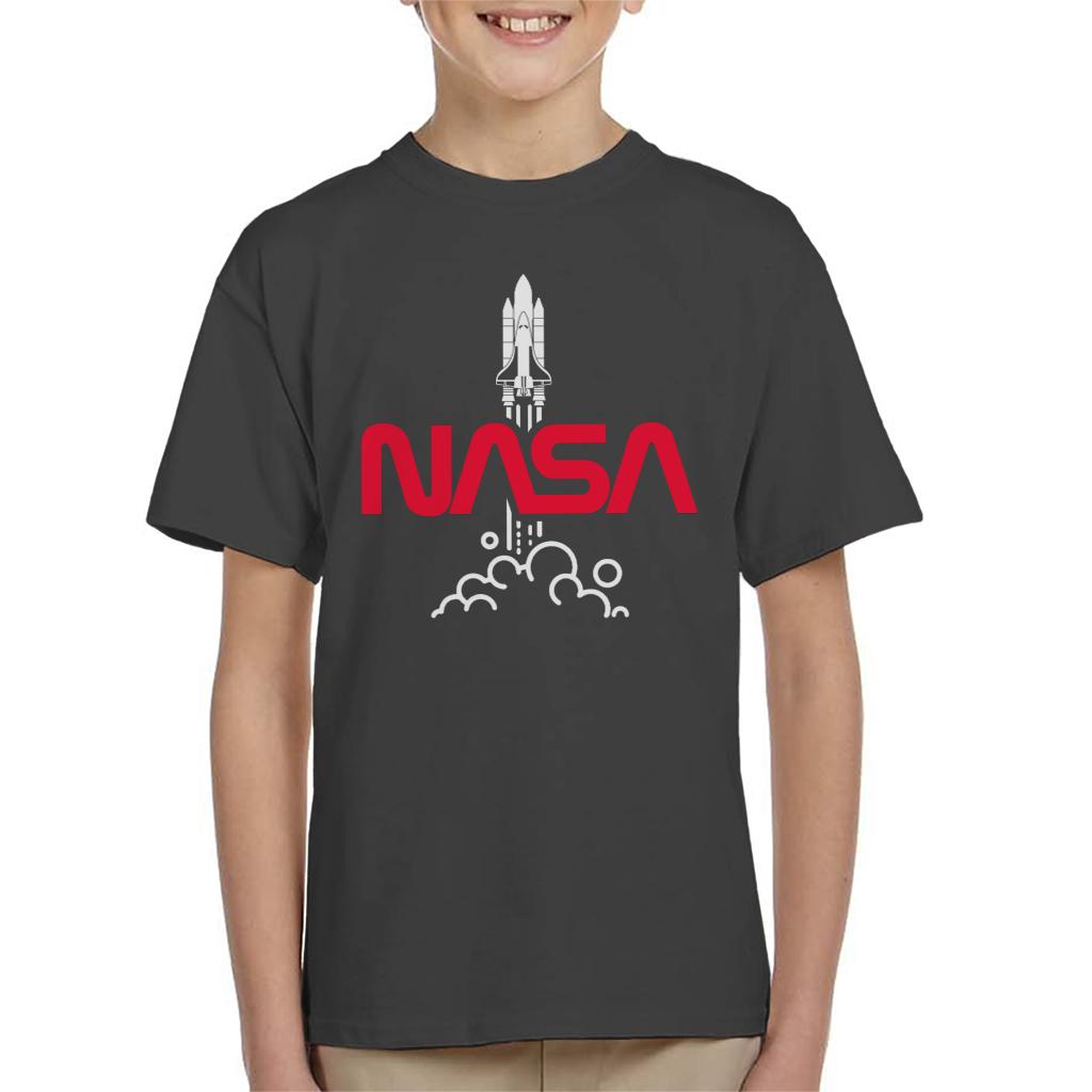 NASA Shuttle Launch Logo Kid's T-Shirt-ALL + EVERY