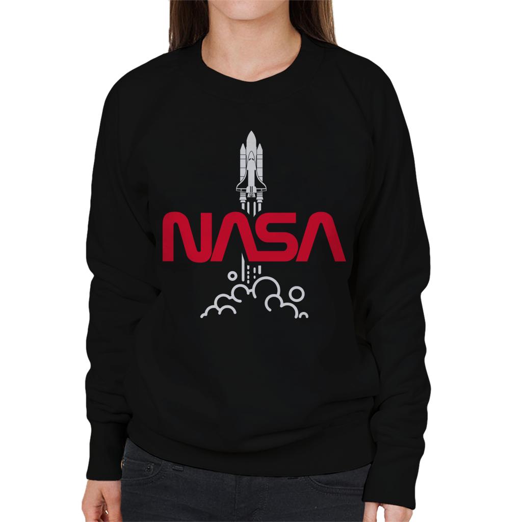 NASA Shuttle Launch Logo Women's Sweatshirt-ALL + EVERY