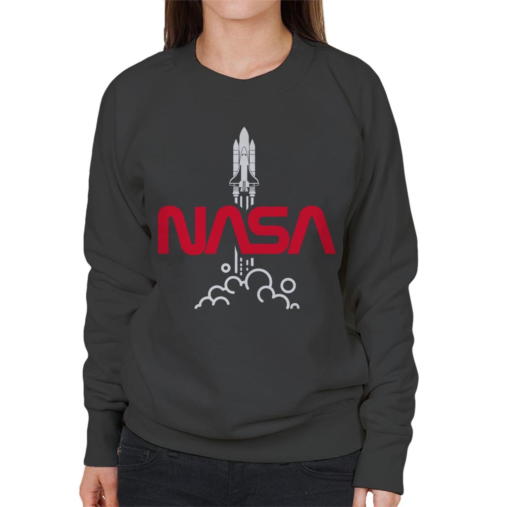 NASA Shuttle Launch Logo Women's Sweatshirt-ALL + EVERY