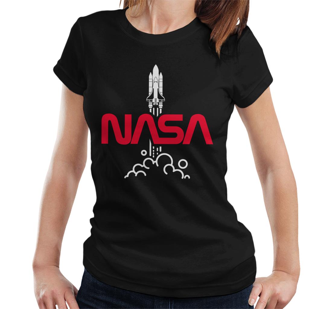 NASA Shuttle Launch Logo Women's T-Shirt-ALL + EVERY