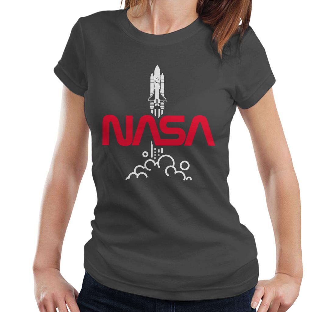 NASA Shuttle Launch Logo Women's T-Shirt-ALL + EVERY