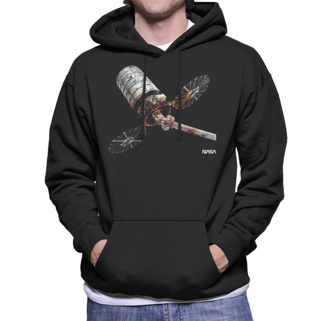 NASA Cygnus Enhanced Cargo Spacecraft Men's Hooded Sweatshirt-ALL + EVERY