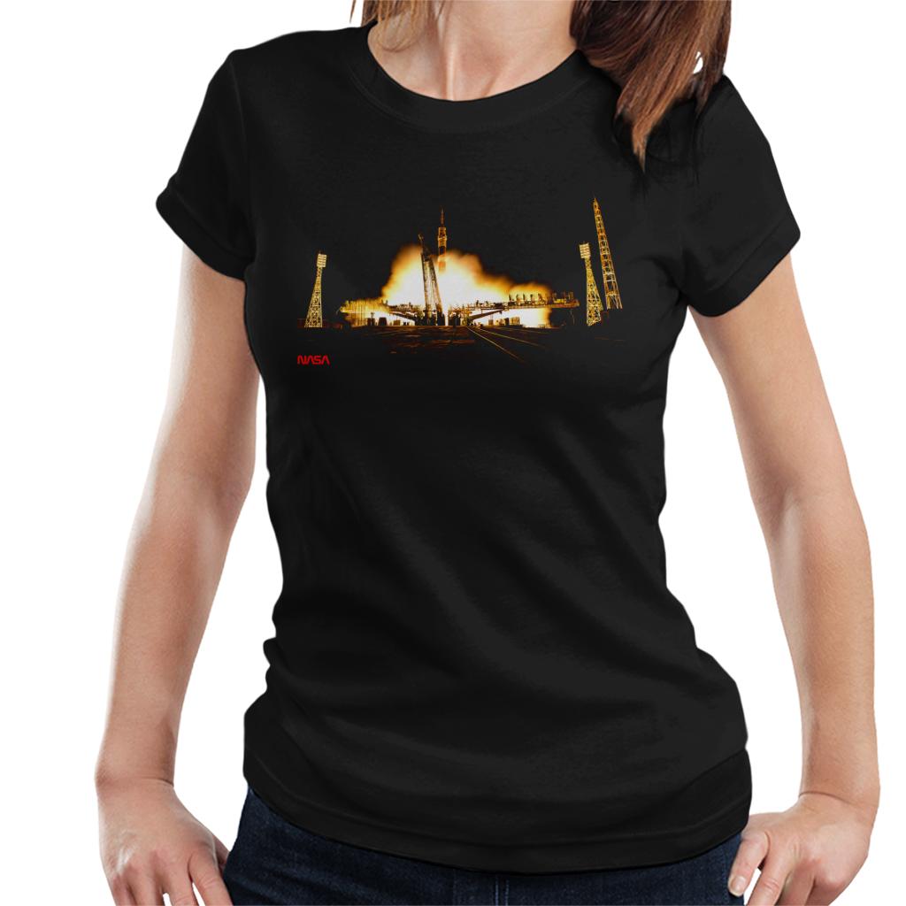 NASA Soyuz Rocket Launch Shot Women's T-Shirt-ALL + EVERY