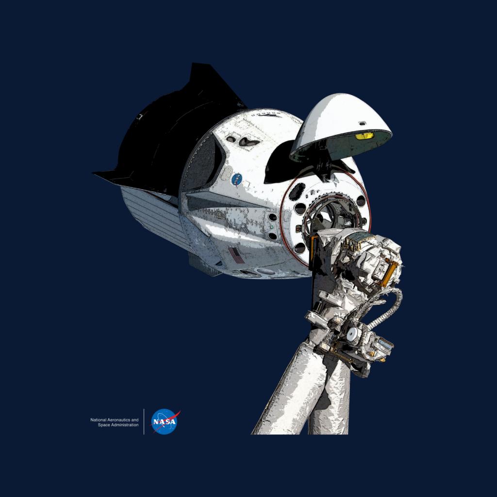 NASA SpaceX Dragon Capsule At The ISS Kid's Sweatshirt-ALL + EVERY