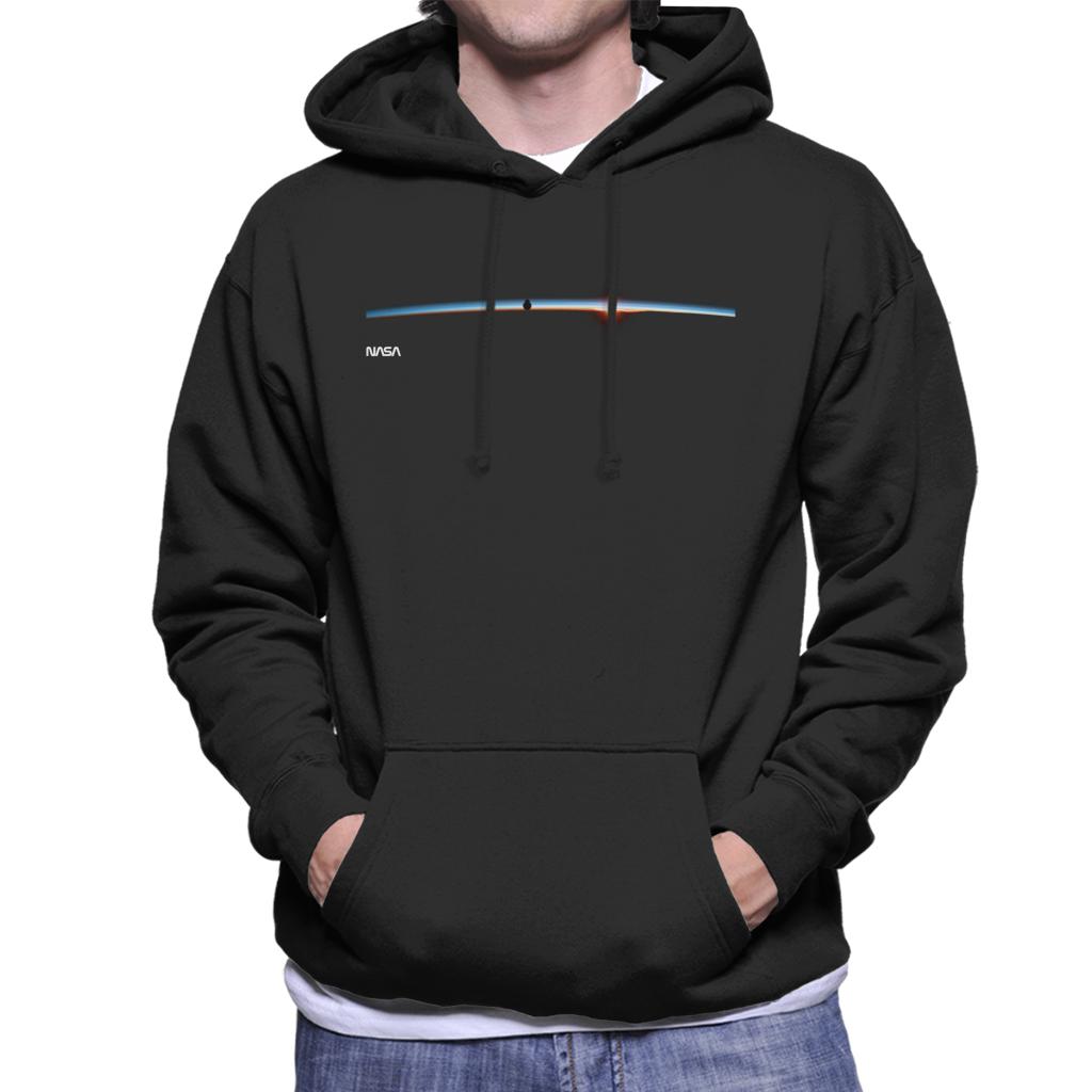 NASA Satellite Horizon Shot Men's Hooded Sweatshirt-ALL + EVERY