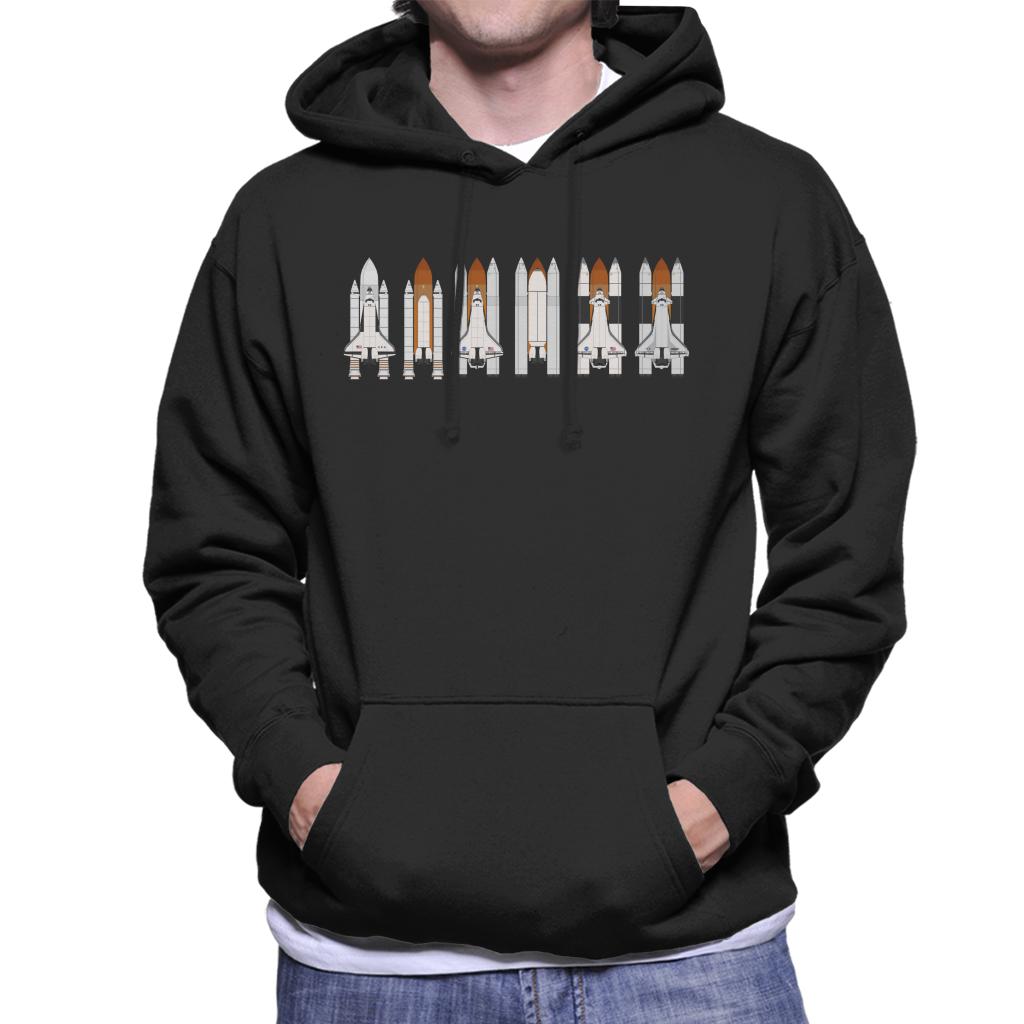 NASA Space Shuttle Program Men's Hooded Sweatshirt-ALL + EVERY