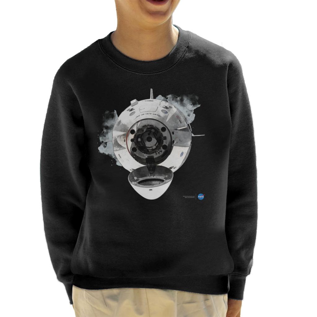 NASA SpaceX Dragon Capsule Docking Kid's Sweatshirt-ALL + EVERY