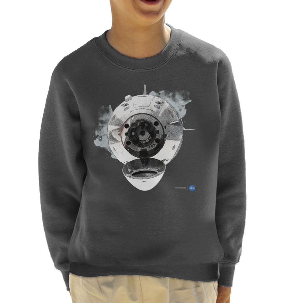 NASA SpaceX Dragon Capsule Docking Kid's Sweatshirt-ALL + EVERY
