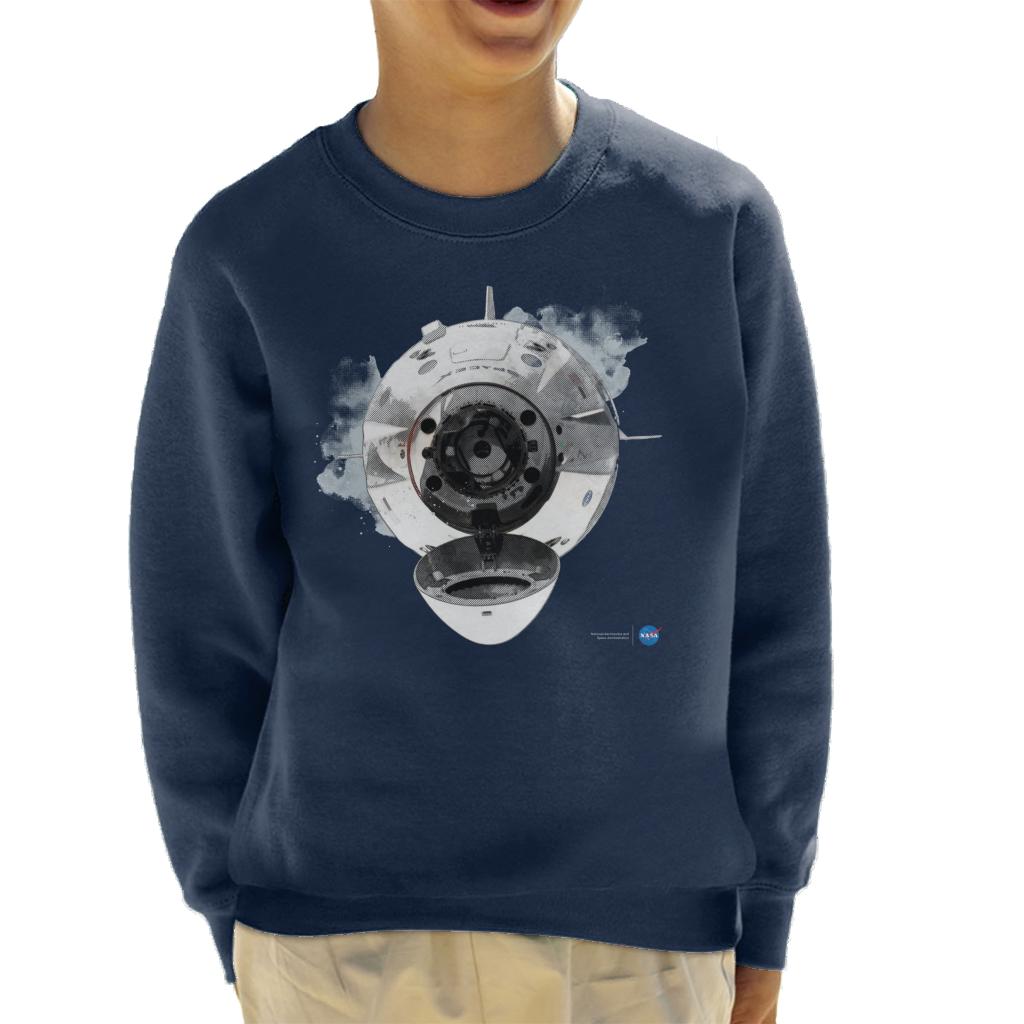 NASA SpaceX Dragon Capsule Docking Kid's Sweatshirt-ALL + EVERY