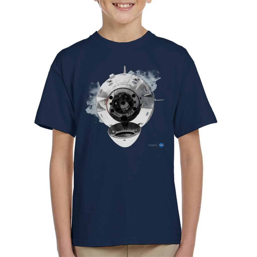 NASA SpaceX Dragon Capsule Docking Kid's T-Shirt-ALL + EVERY