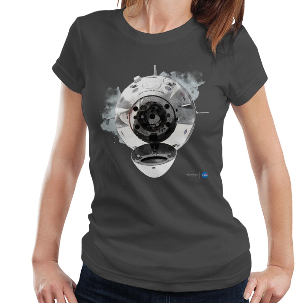 NASA SpaceX Dragon Capsule Docking Women's T-Shirt-ALL + EVERY