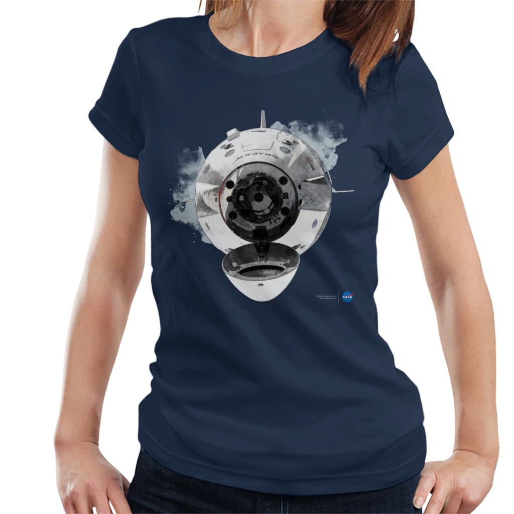 NASA SpaceX Dragon Capsule Docking Women's T-Shirt-ALL + EVERY