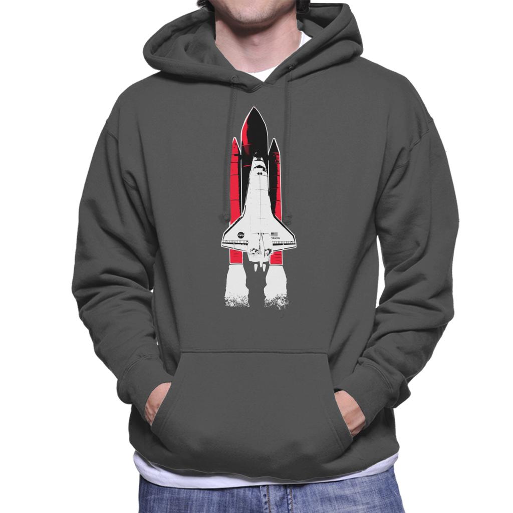 NASA Atlantis Shuttle Launch Men's Hooded Sweatshirt-ALL + EVERY