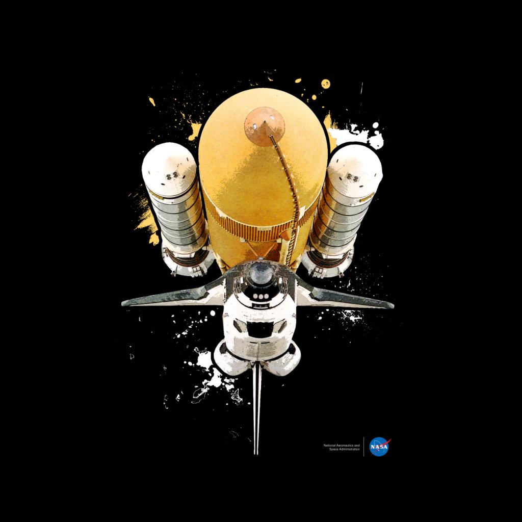 NASA Atlantis Shuttle Paint Splatter Kid's Sweatshirt-ALL + EVERY