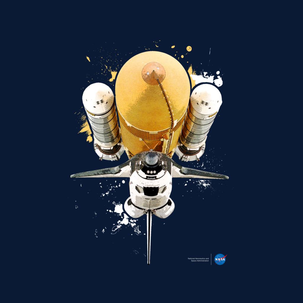 NASA Atlantis Shuttle Paint Splatter Kid's Sweatshirt-ALL + EVERY