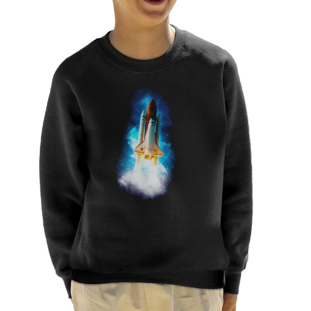 NASA Atlantis Launch Stellar Effect Kid's Sweatshirt-ALL + EVERY