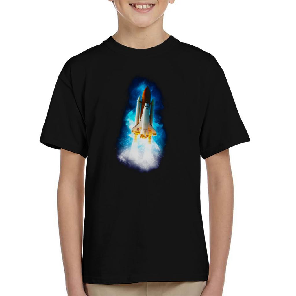 NASA Atlantis Launch Stellar Effect Kid's T-Shirt-ALL + EVERY