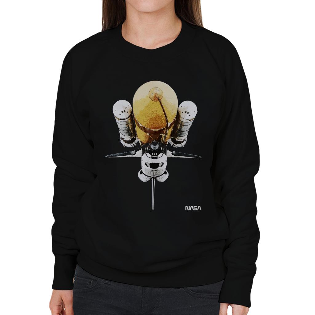 NASA Atlantis Shuttle Vintage Women's Sweatshirt-ALL + EVERY