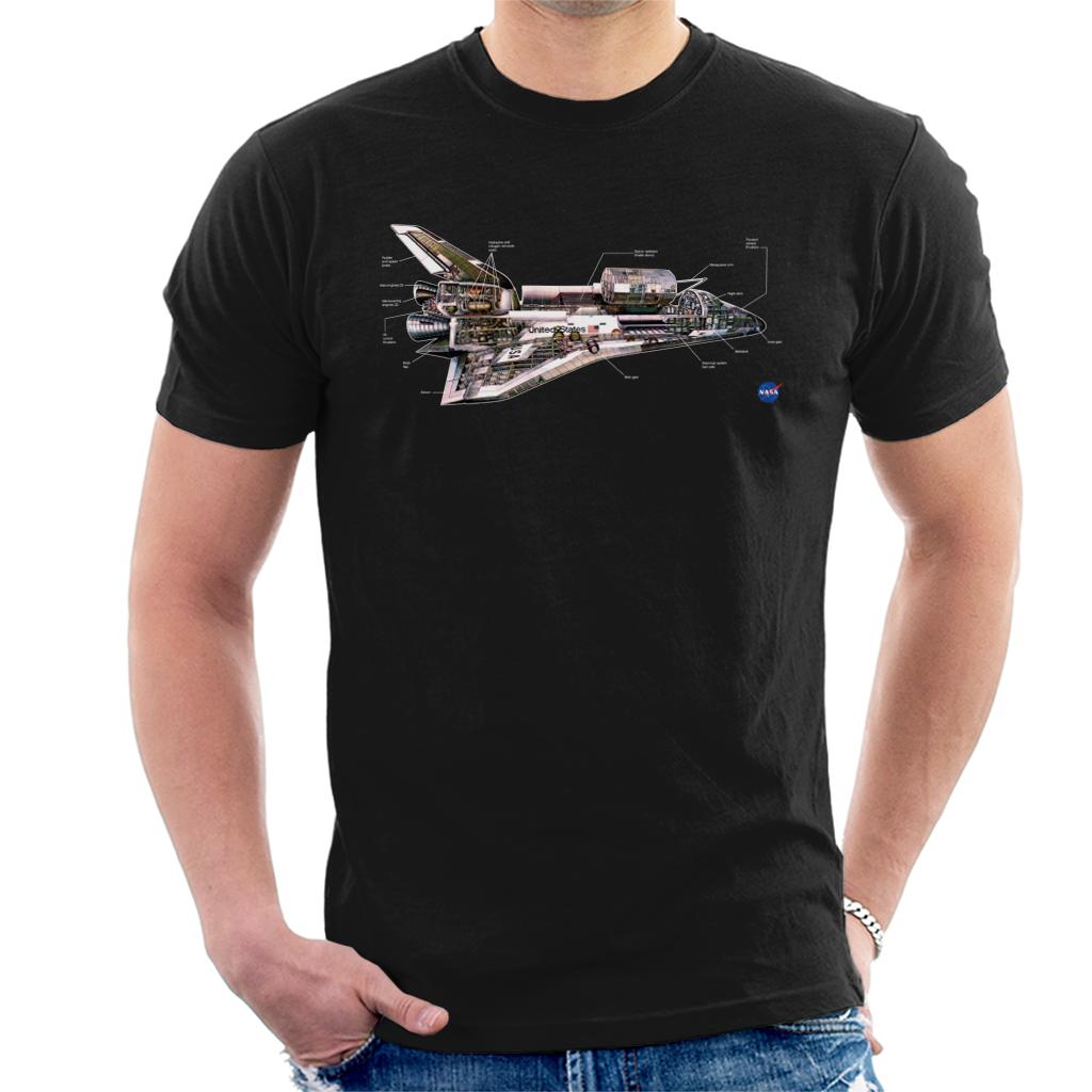 NASA Space Shuttle Schematic Diagram Men's T-Shirt-ALL + EVERY