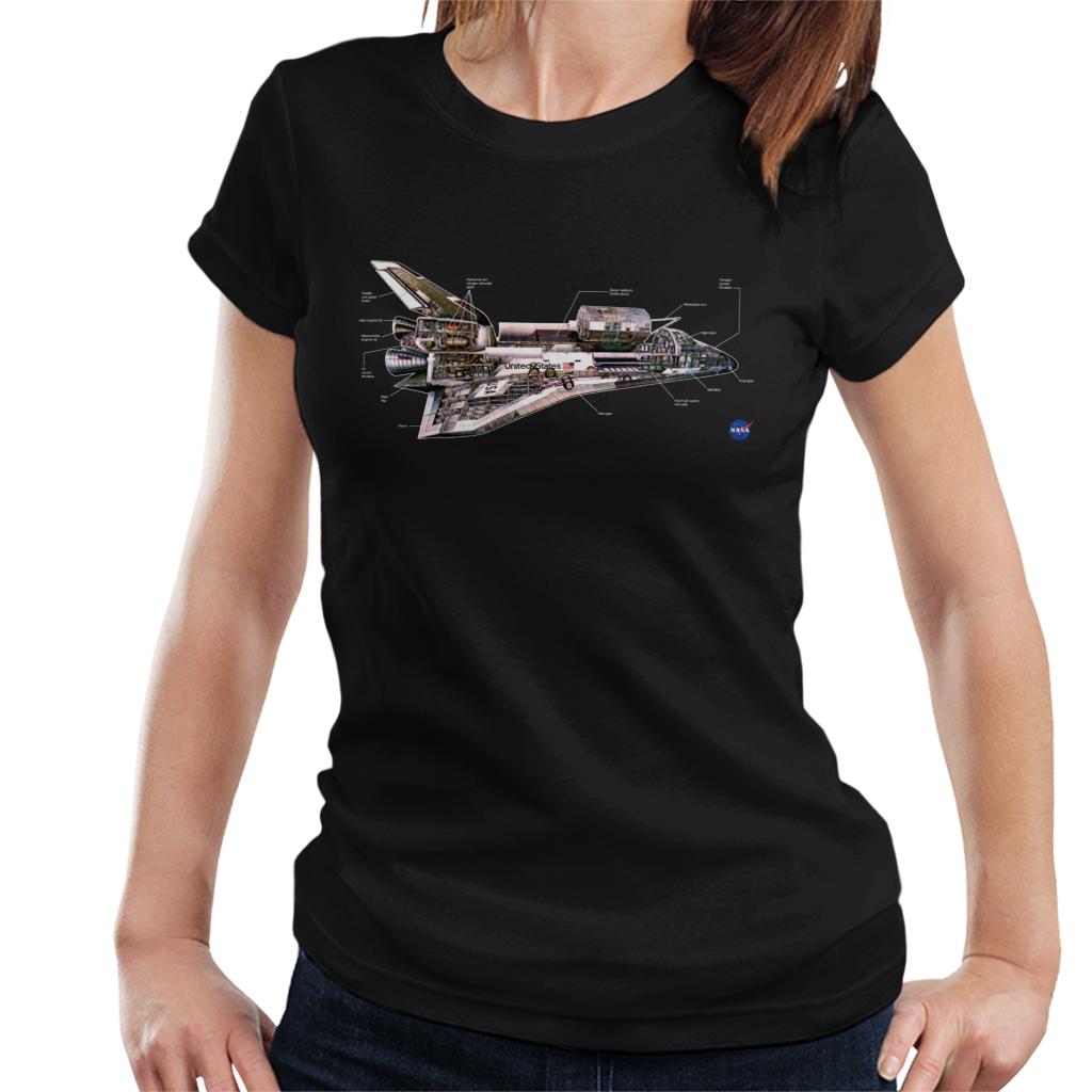 NASA Space Shuttle Schematic Diagram Women's T-Shirt-ALL + EVERY