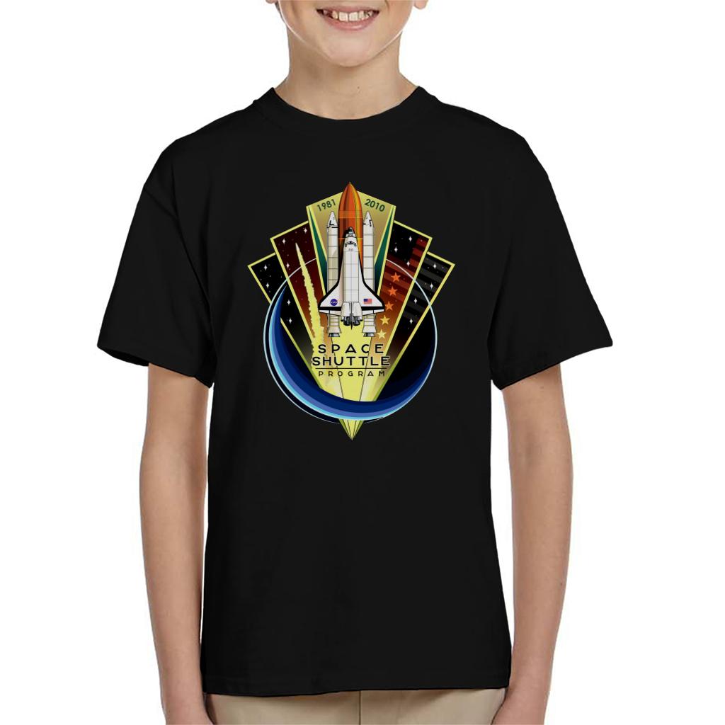 NASA Shuttle Program Commemorative Emblem Kid's T-Shirt-ALL + EVERY