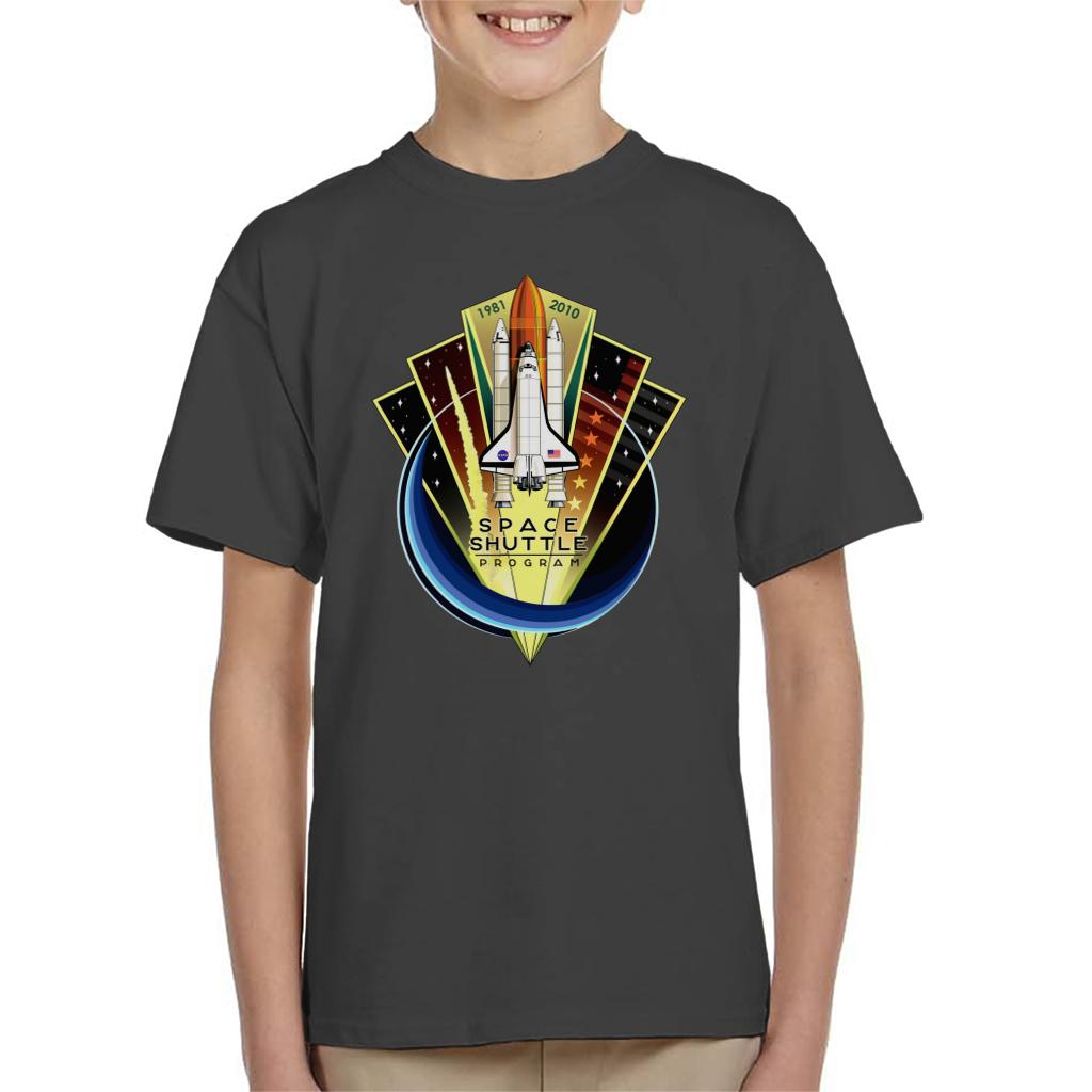 NASA Shuttle Program Commemorative Emblem Kid's T-Shirt-ALL + EVERY