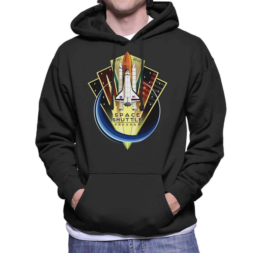 NASA Shuttle Program Commemorative Emblem Men's Hooded Sweatshirt-ALL + EVERY