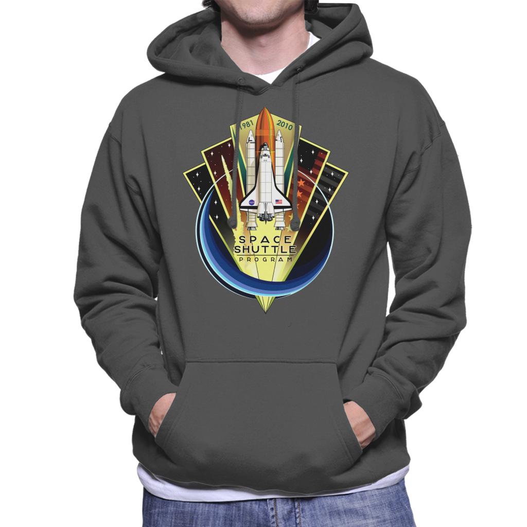 NASA Shuttle Program Commemorative Emblem Men's Hooded Sweatshirt-ALL + EVERY