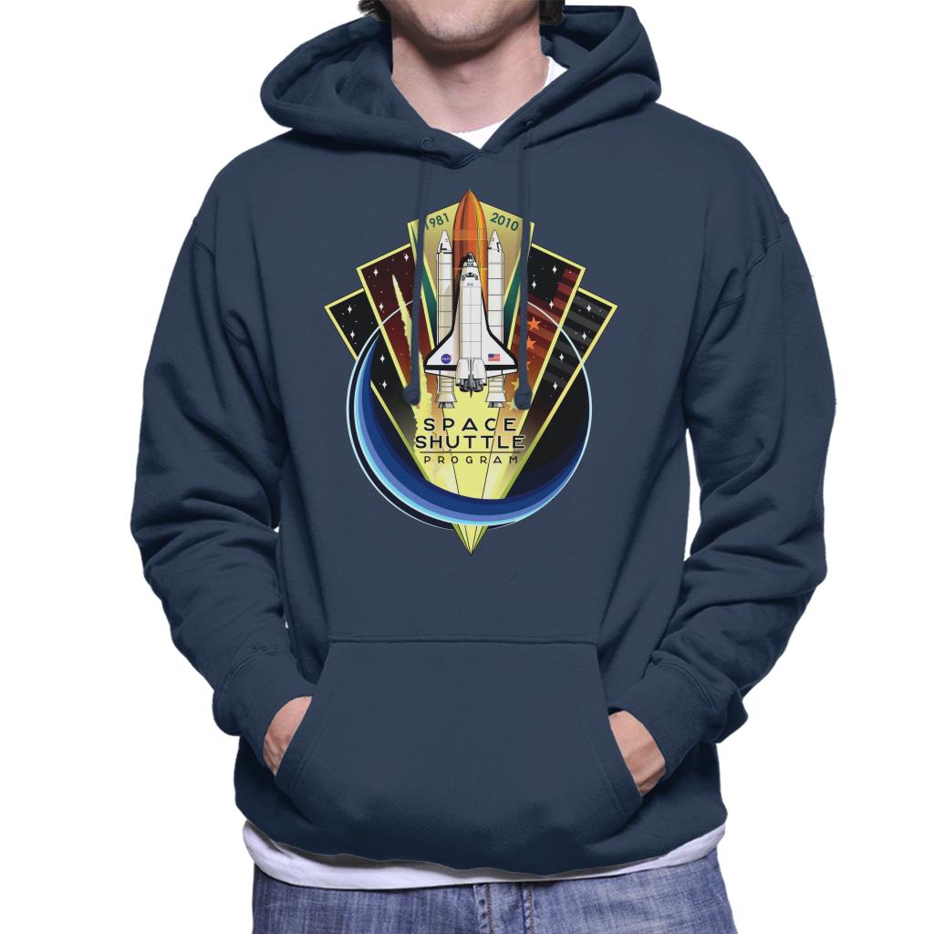 NASA Shuttle Program Commemorative Emblem Men's Hooded Sweatshirt-ALL + EVERY