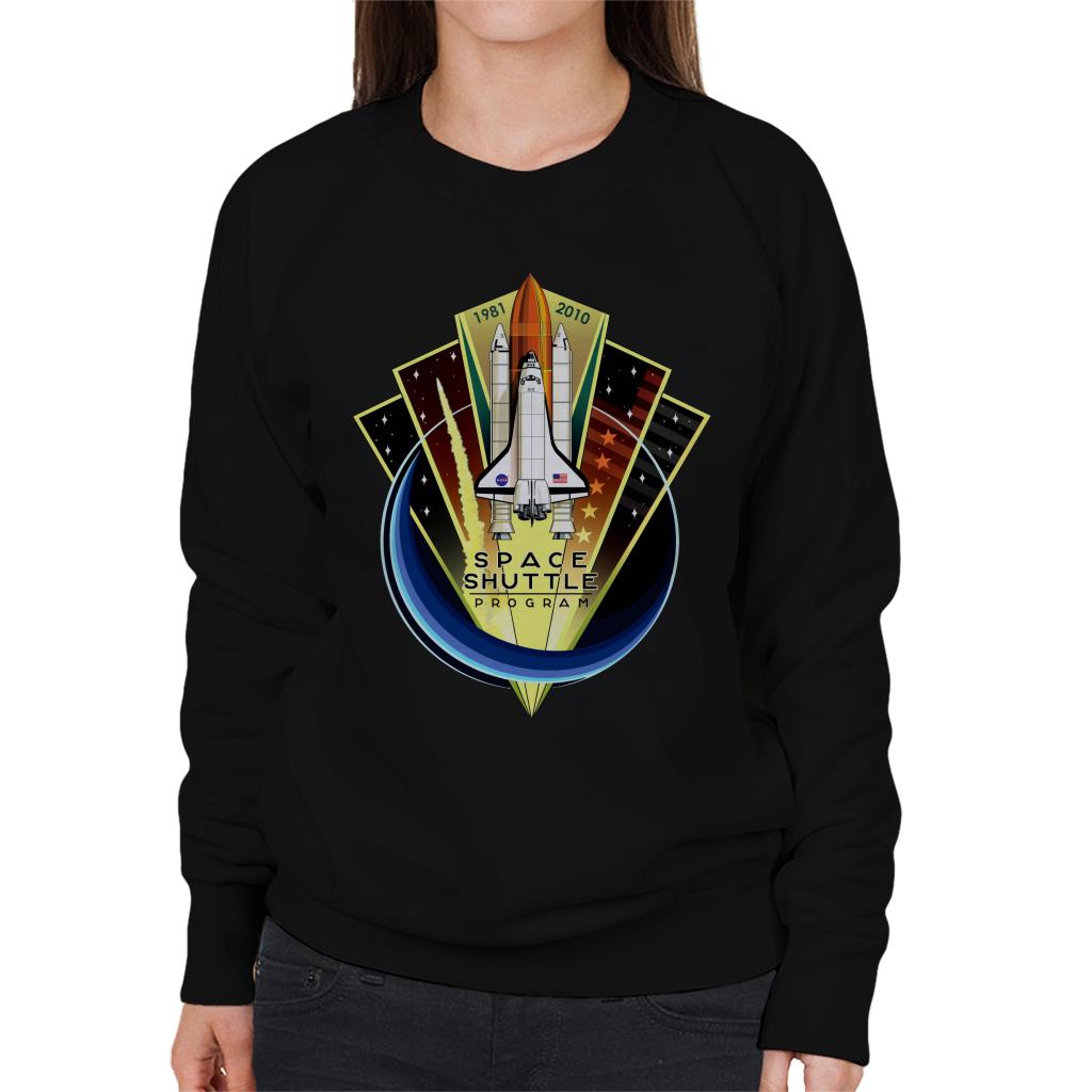 NASA Shuttle Program Commemorative Emblem Women's Sweatshirt-ALL + EVERY