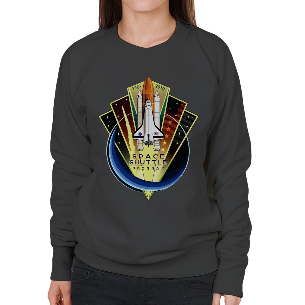 NASA Shuttle Program Commemorative Emblem Women's Sweatshirt-ALL + EVERY