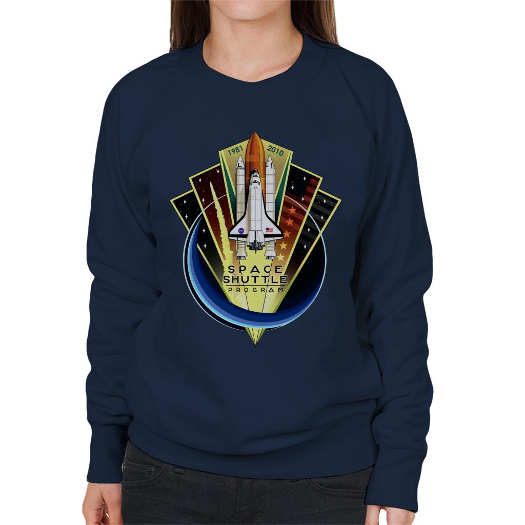 NASA Shuttle Program Commemorative Emblem Women's Sweatshirt-ALL + EVERY