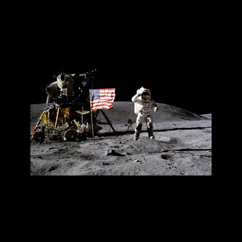 NASA John Young Moon Landing Salute Kids Sweatshirt-ALL + EVERY