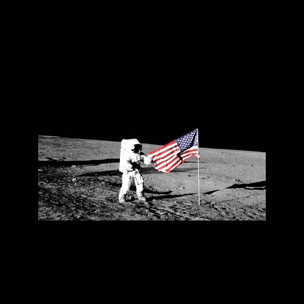 NASA Moon Landing Flag Men's Sweatshirt-ALL + EVERY