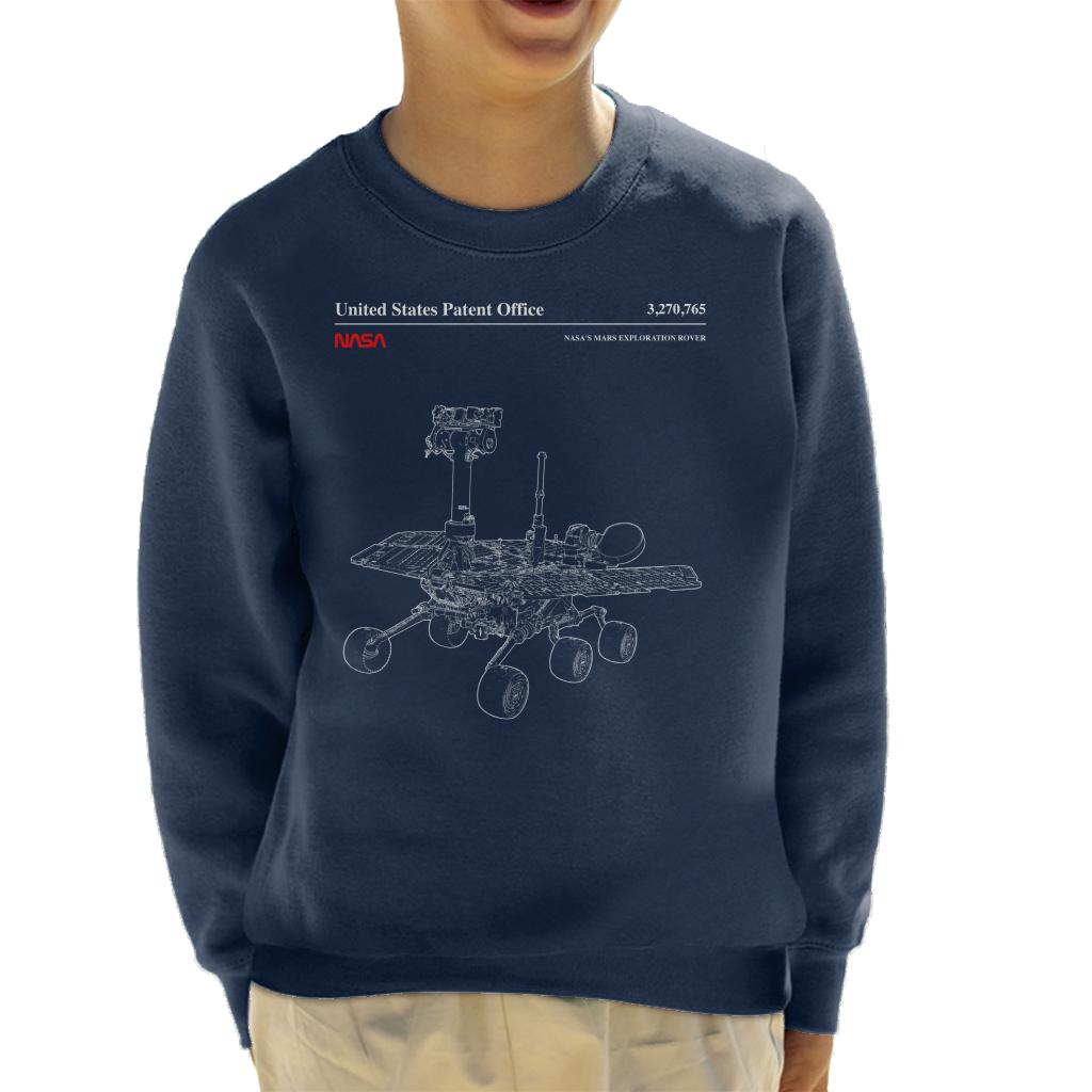 NASA Mars Exploration Rover Schematic Kids Sweatshirt-ALL + EVERY