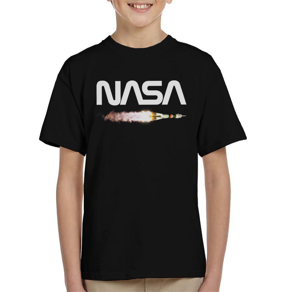 NASA Soyuz Launch Logo Kids T-Shirt-ALL + EVERY