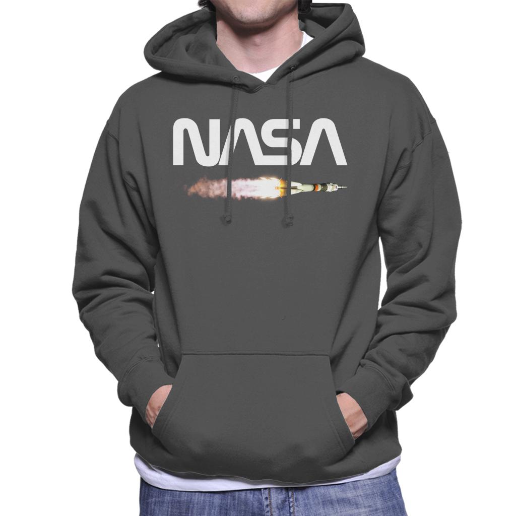 NASA Soyuz Launch Logo Men's Hooded Sweatshirt-ALL + EVERY