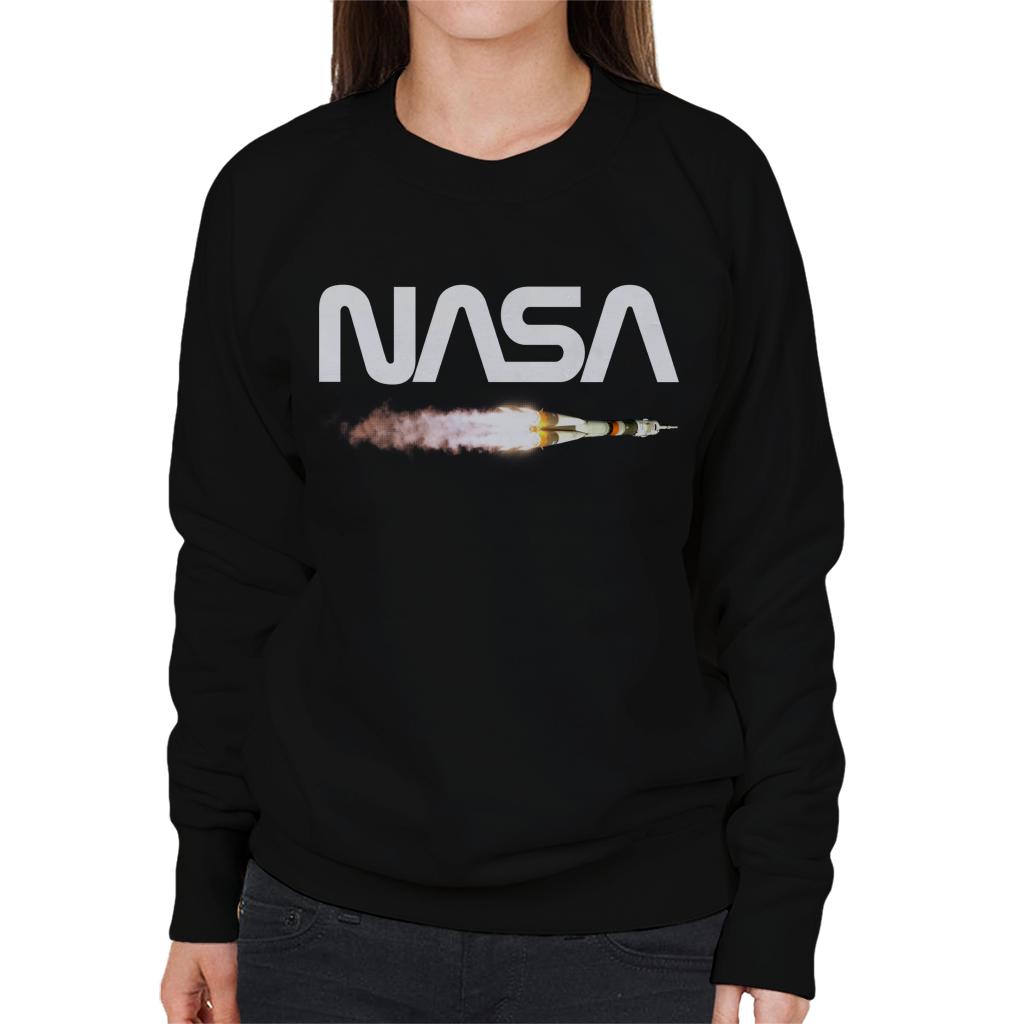 NASA Soyuz Launch Logo Women's Sweatshirt-ALL + EVERY