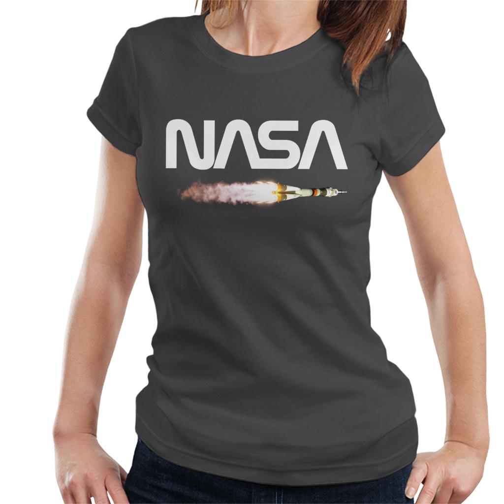 NASA Soyuz Launch Logo Women's T-Shirt-ALL + EVERY