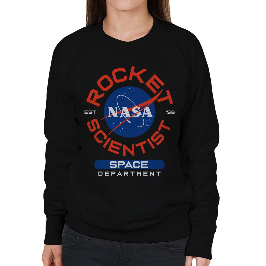 NASA Space Department Rocket Scientist Women's Sweatshirt-ALL + EVERY