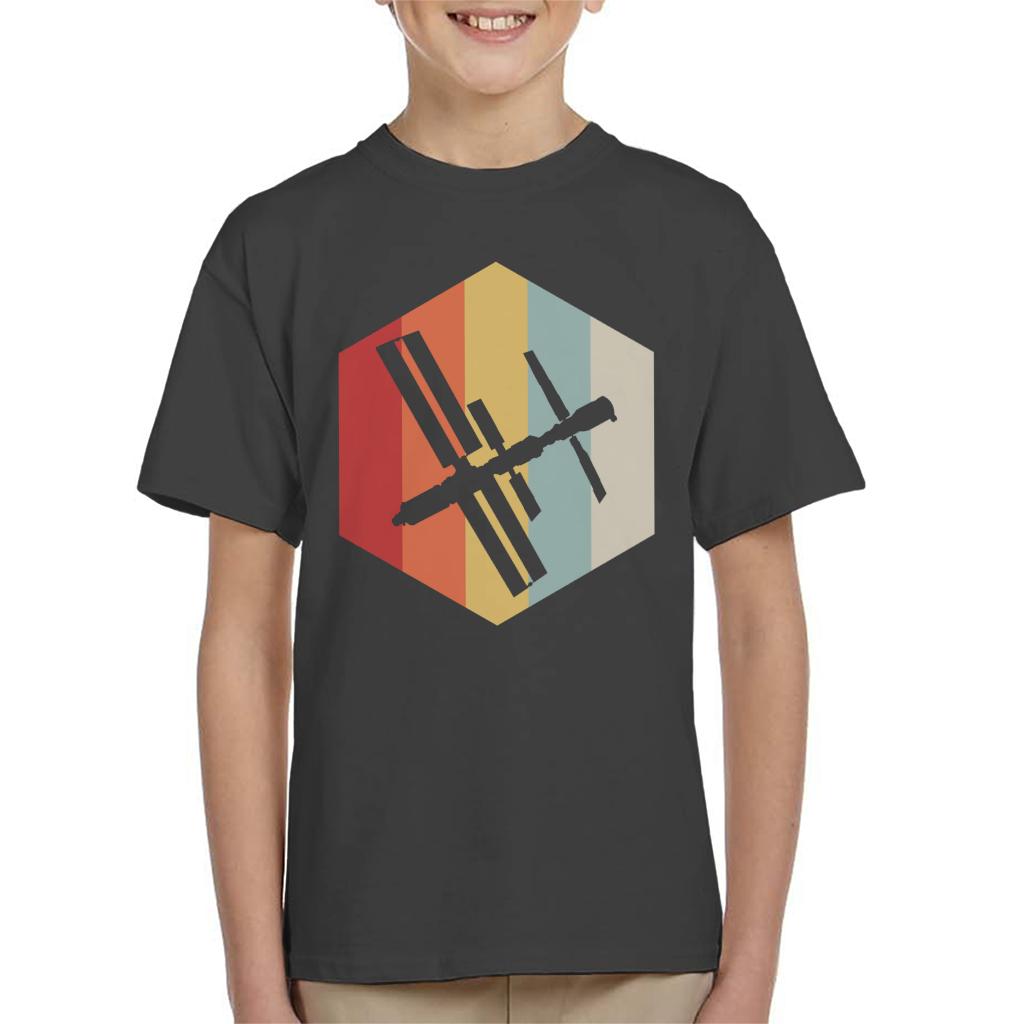 NASA ISS Silhouette Logo Kids T-Shirt-ALL + EVERY