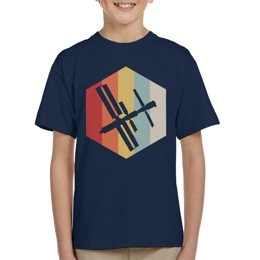 NASA ISS Silhouette Logo Kids T-Shirt-ALL + EVERY