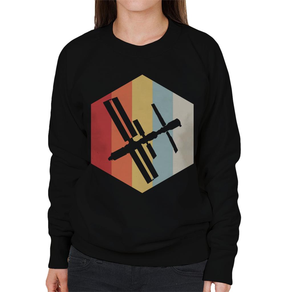 NASA ISS Silhouette Logo Women's Sweatshirt-ALL + EVERY