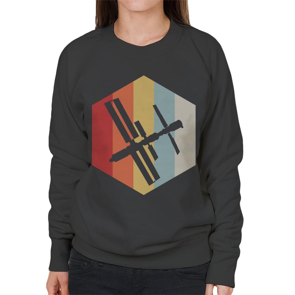 NASA ISS Silhouette Logo Women's Sweatshirt-ALL + EVERY