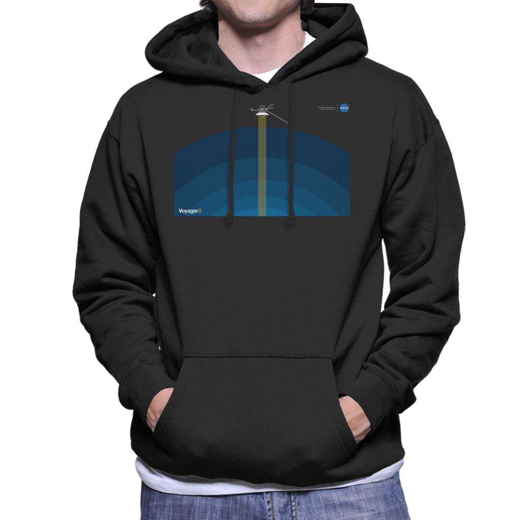 NASA Voyager2 Transmission Men's Hooded Sweatshirt-ALL + EVERY